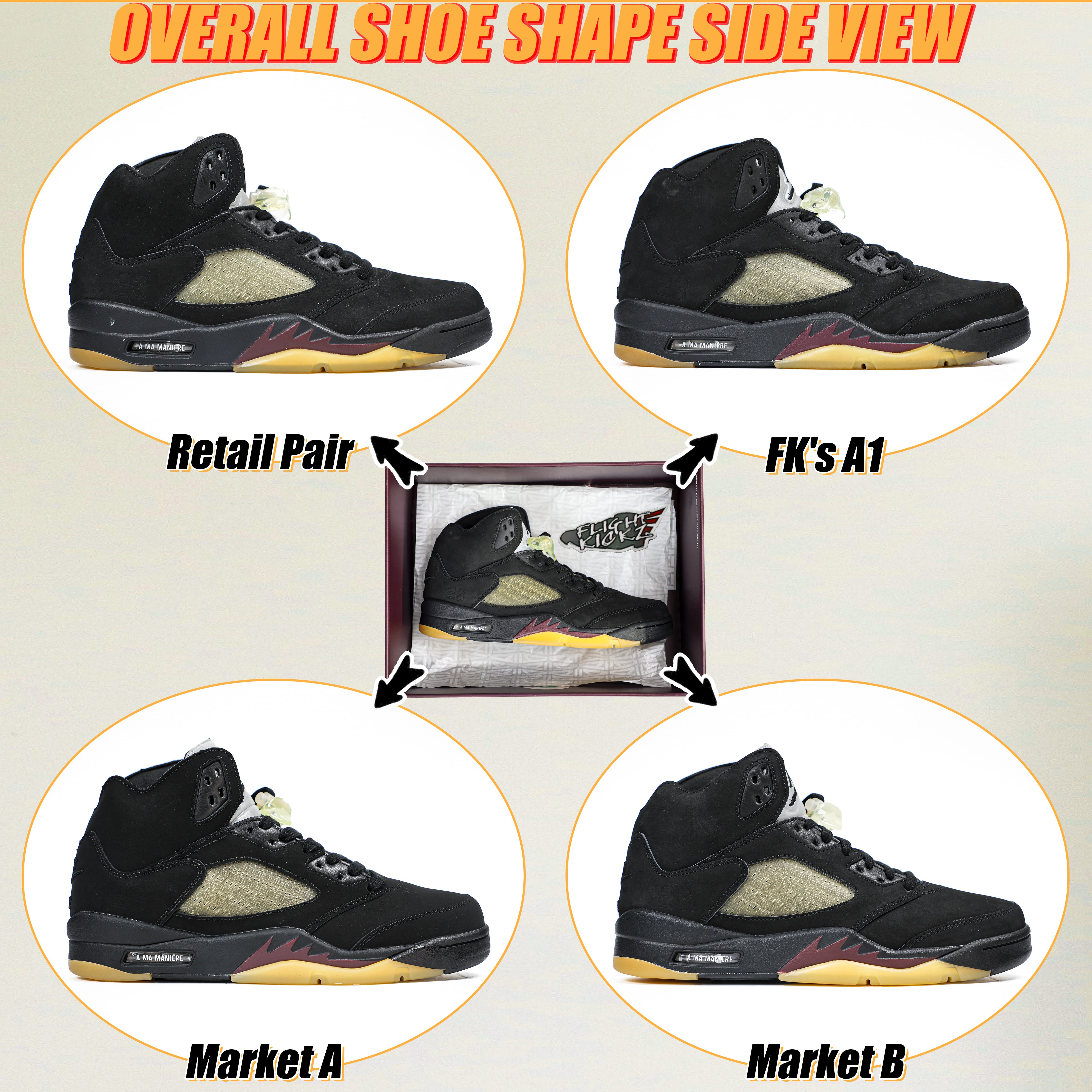 Air Jordan 5 Retro SP A Ma Maniére Black (LN5 A1)