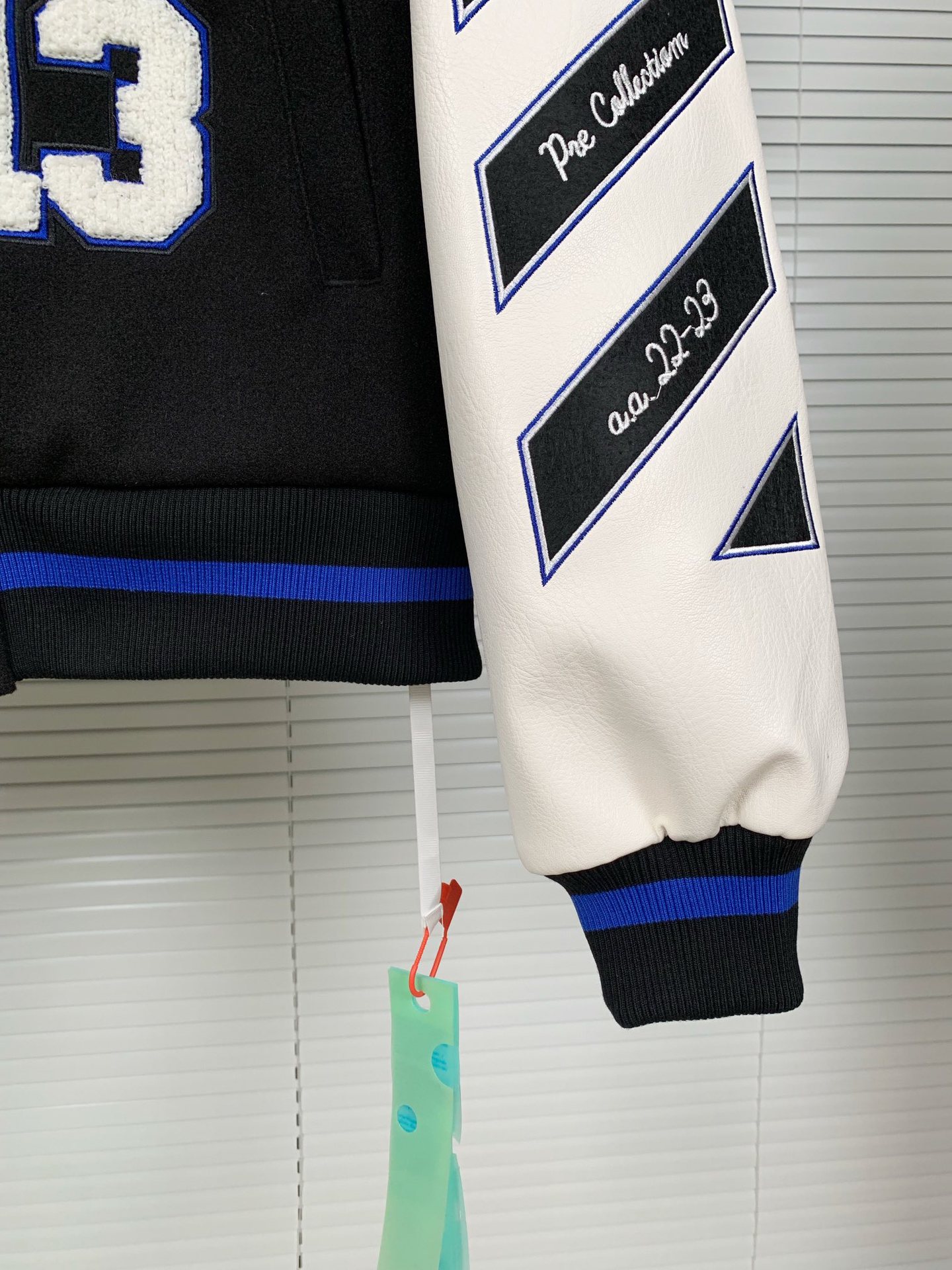 Off white Ow Black/ivory bomber jacket