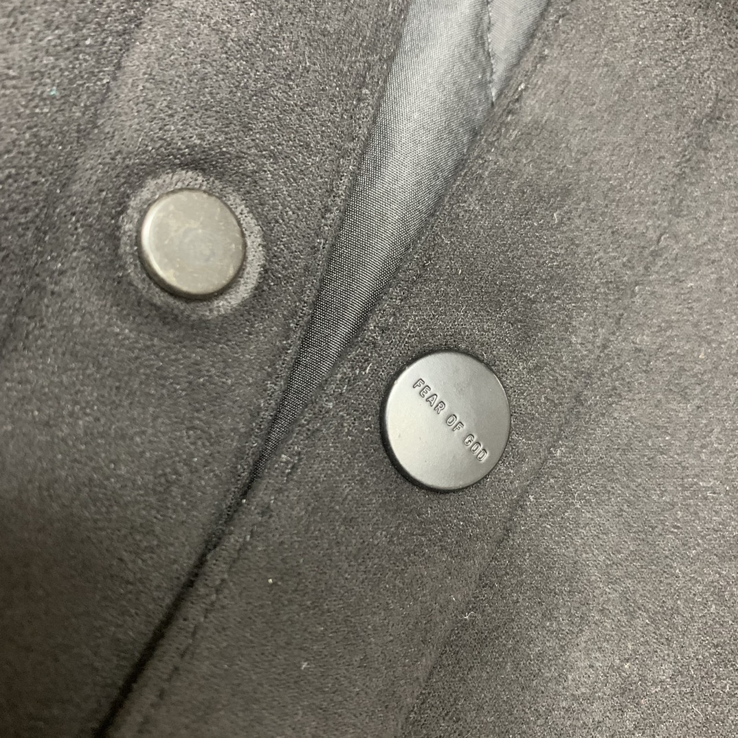 Fear of God F0G Heavyweight and Superb Black Suede Shirt Jacket