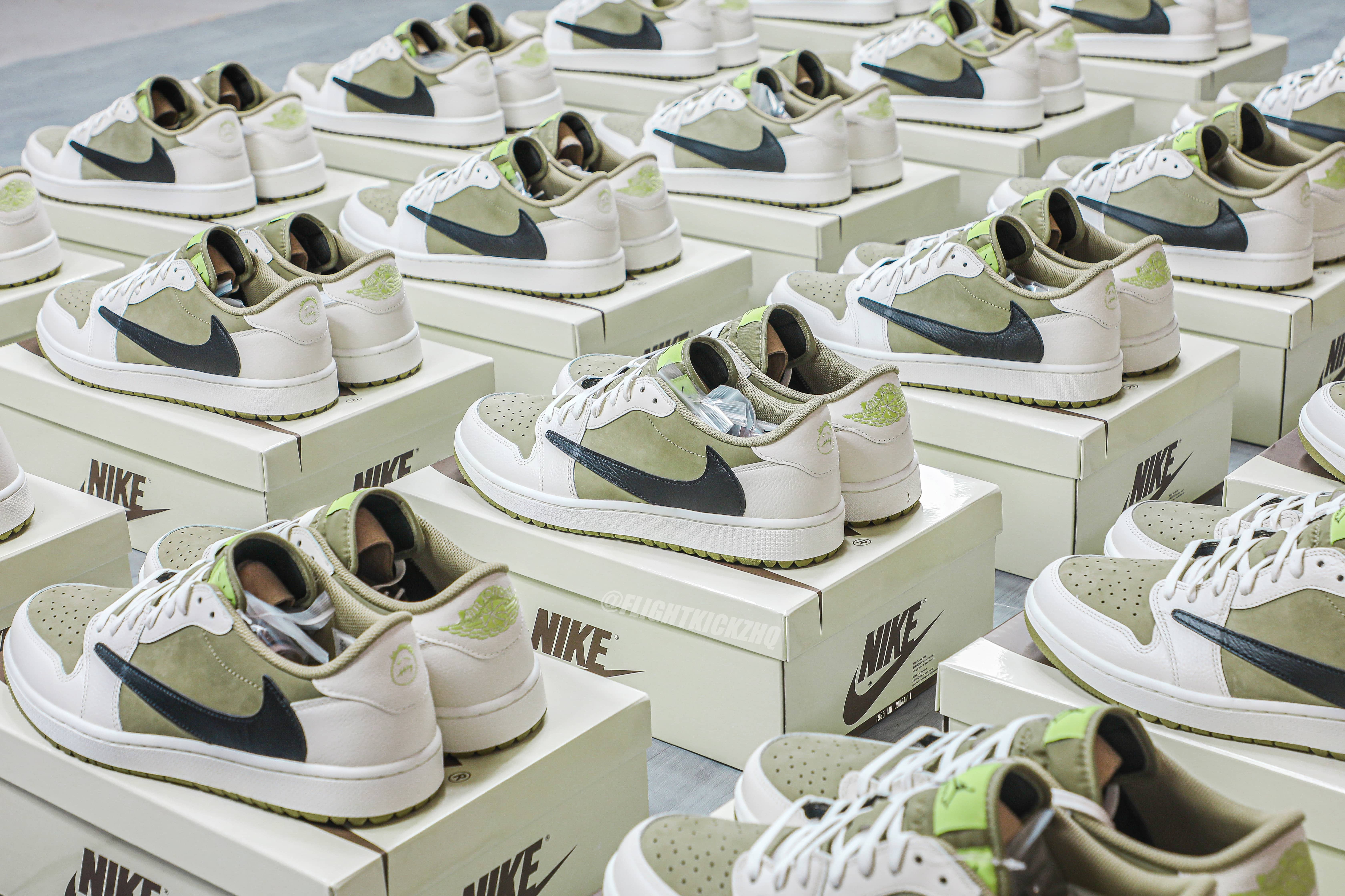 Travis Scott x Air Jordan 1 Low Golf Neutral Olive (LN5 A1)