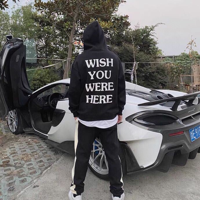 Travis Scott TS Rainbow Letter Embroidery Fleece Hoodie