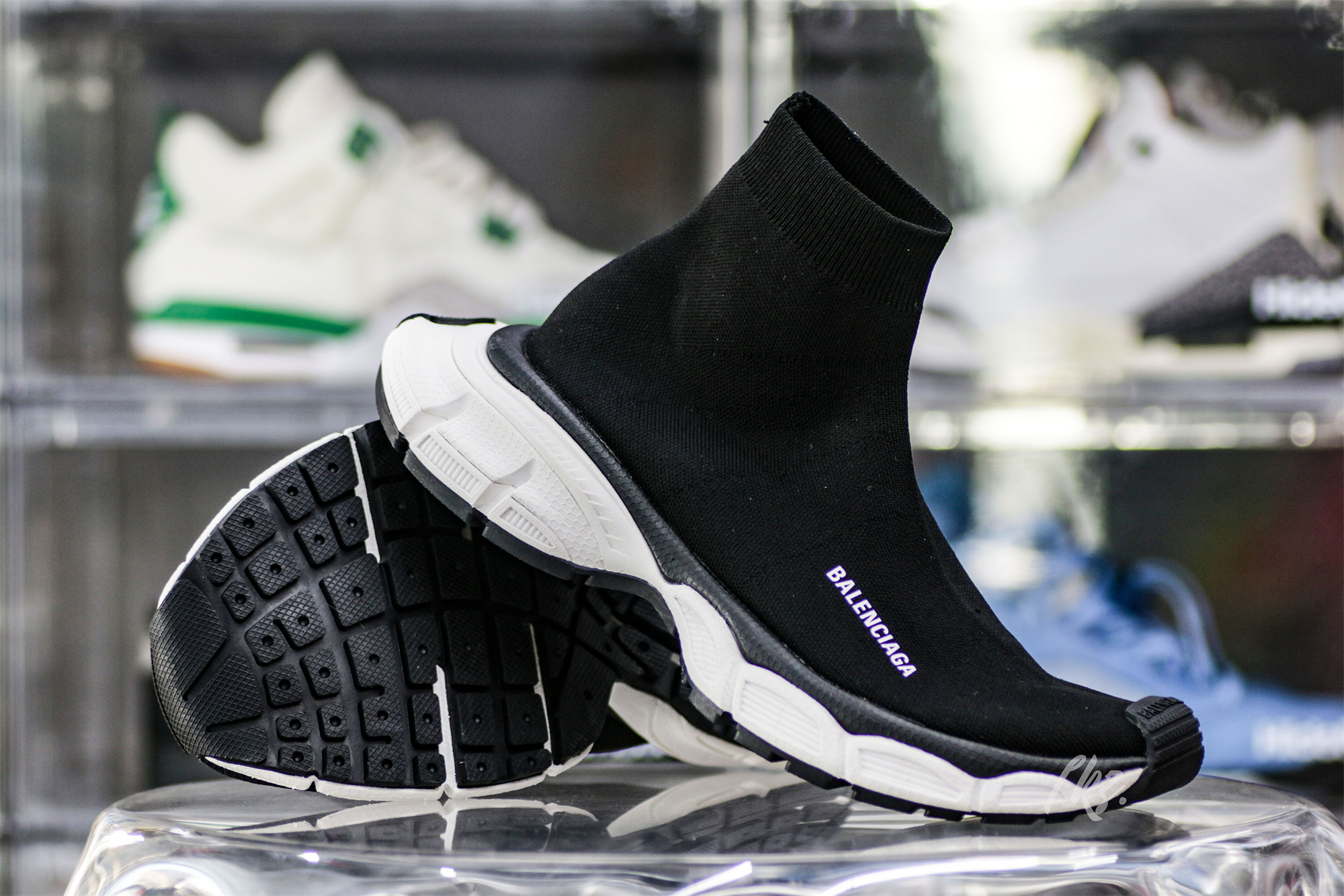 Balenciag* 3XL Sock Sneaker ‘Black White’