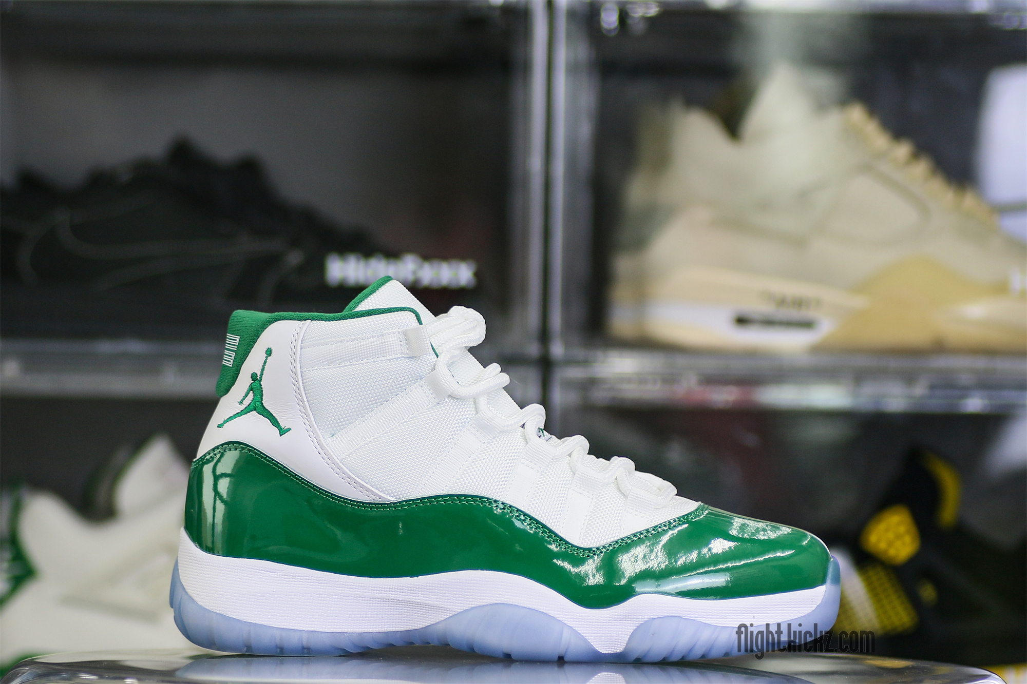 Air Jordan 11 Retro White And Green Oxidized