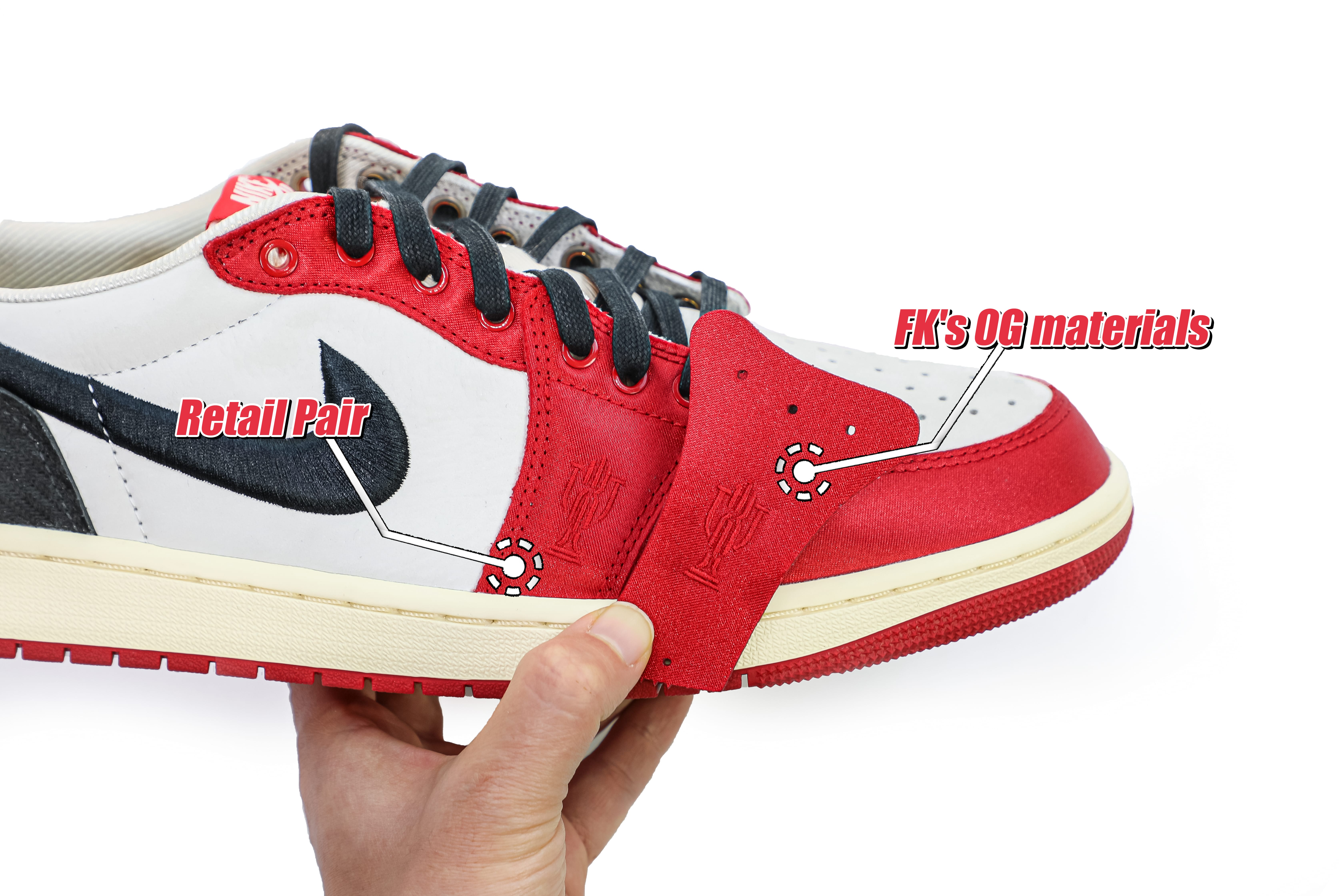 Trophy Room X Air Jordan 1 Retro Low OG SP Away 2024(LN5 A1 Batch)