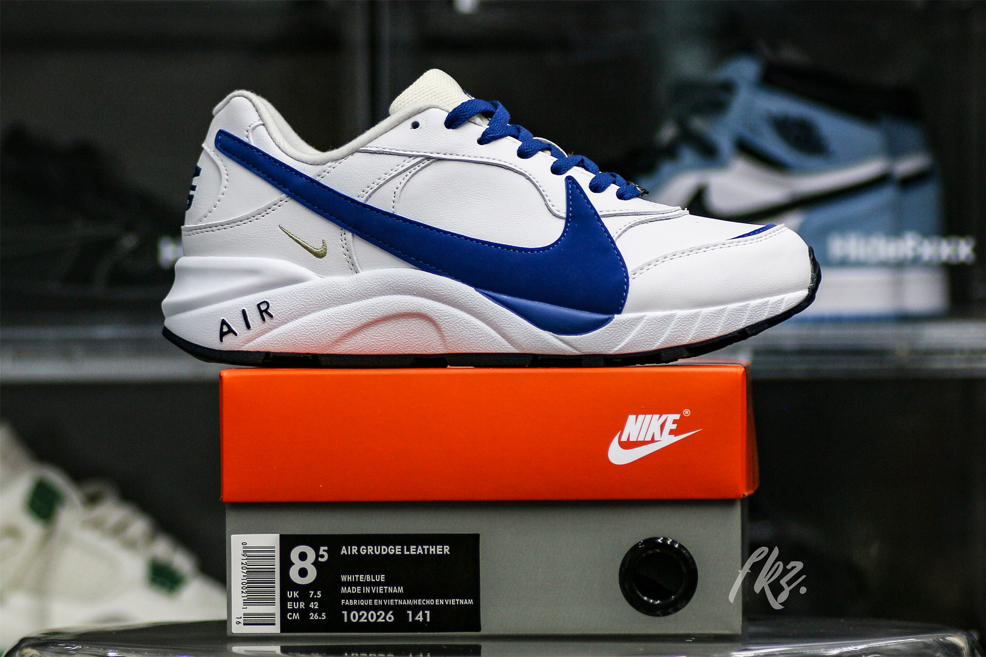 Nike Air Grudge Leather White Blue