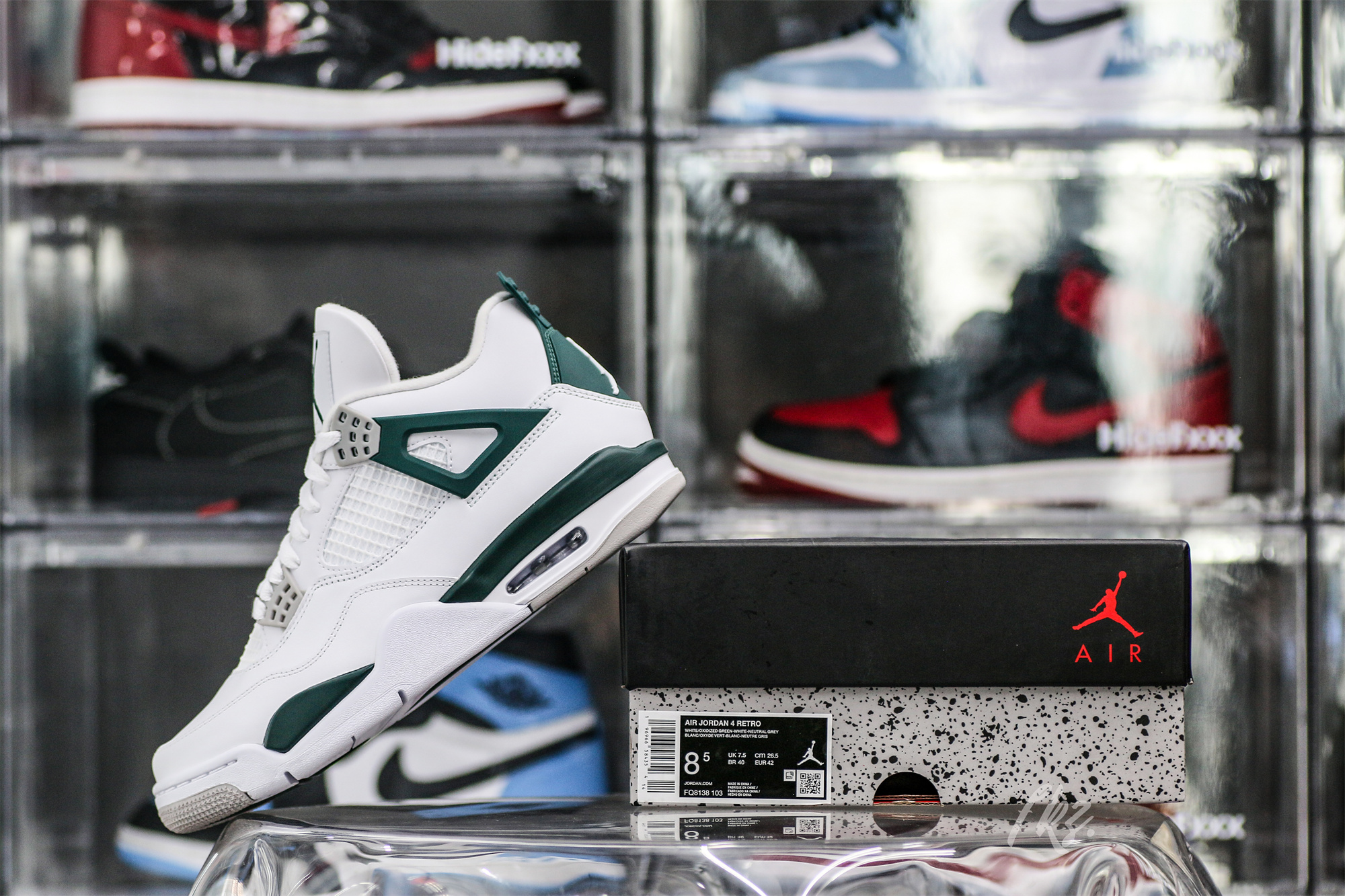 Air Jordan 4 White Oxidized Green Neutral Grey 2024