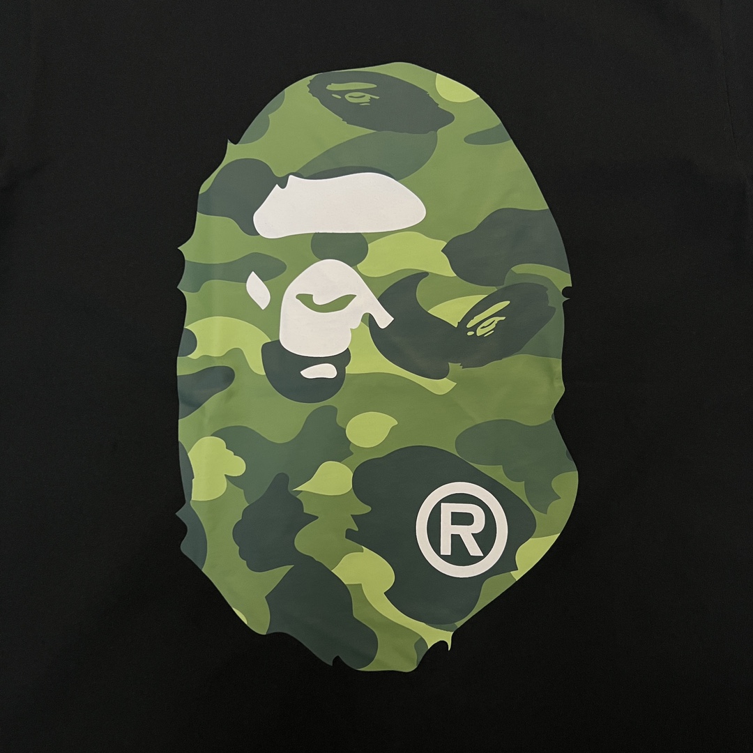 BAPE Green Color Camo By Bathing Tee