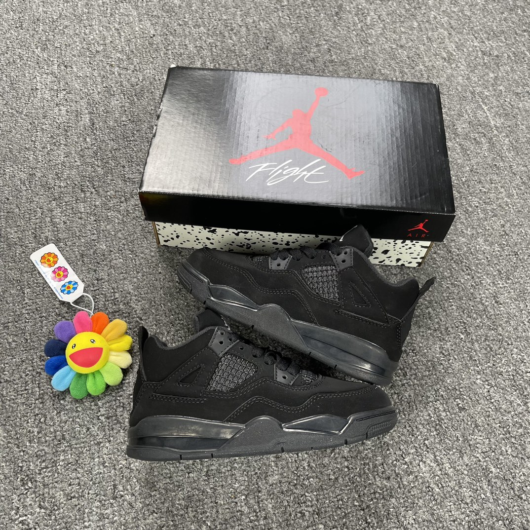 Air Jordan 4 Retro ‘Black Cat’ 2020Kid Preschool