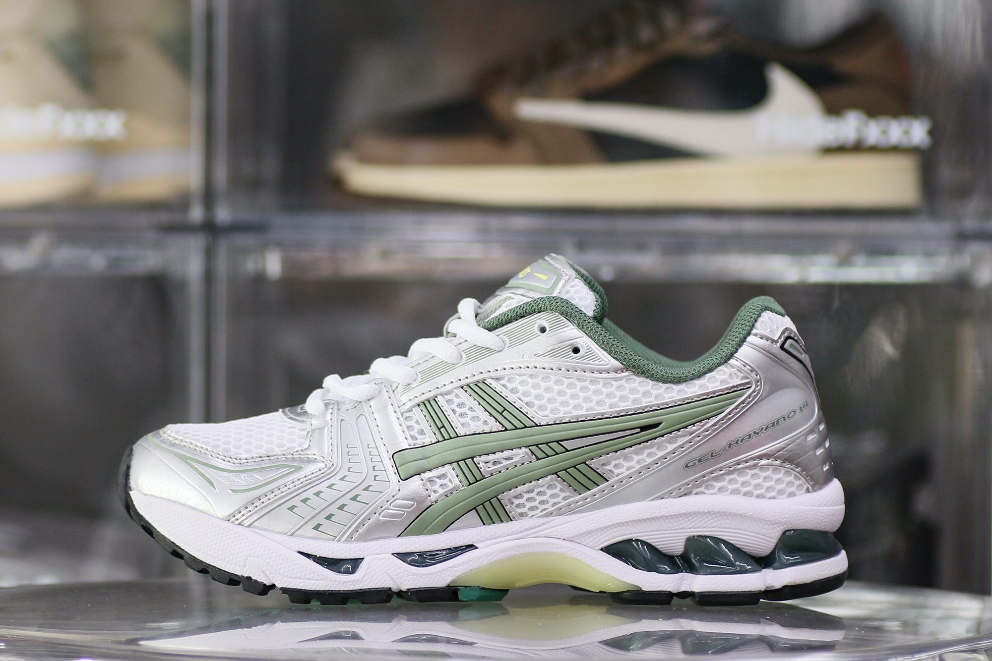 Gel Kayano 14 White Pure Silver Slate Grey Sage