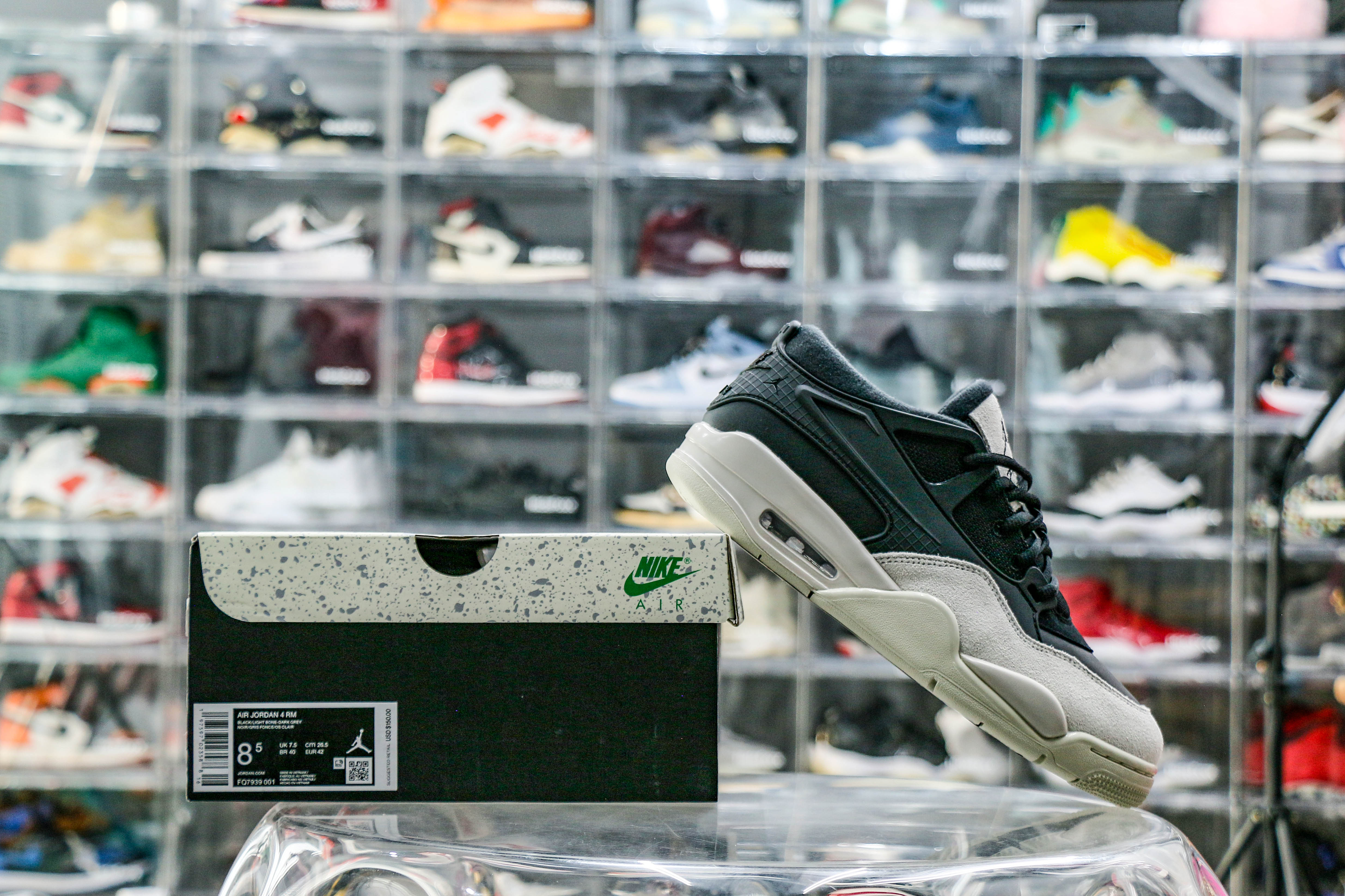 Jordan 4 RM Black Light Bone