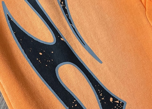 Hell$tar Studios Fire Orange Hoodie pants