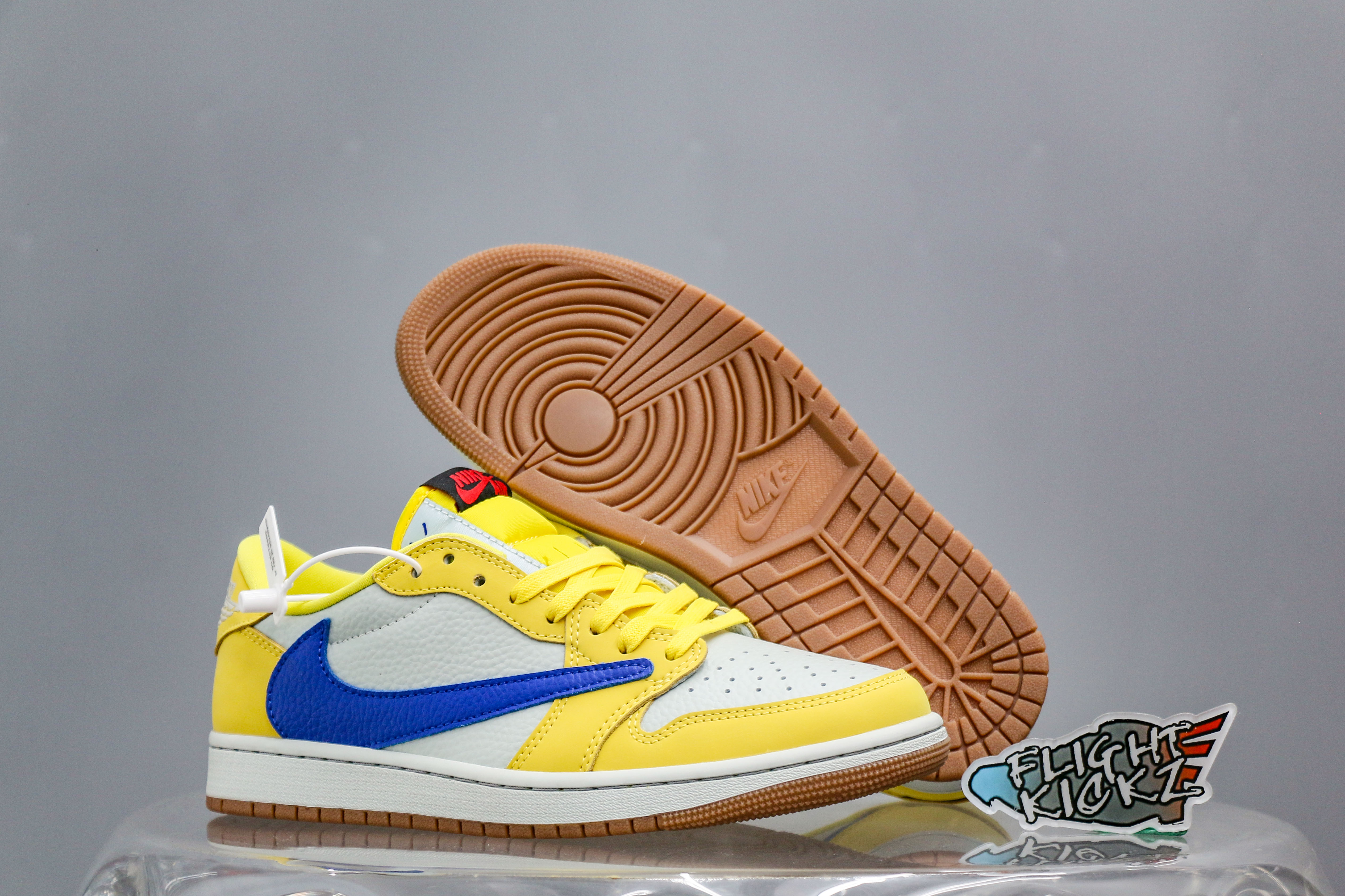 Travis Scott x Air Jordan 1 Retro Low OG SP “ElkinsCanary Yellow”（A2 Batch)