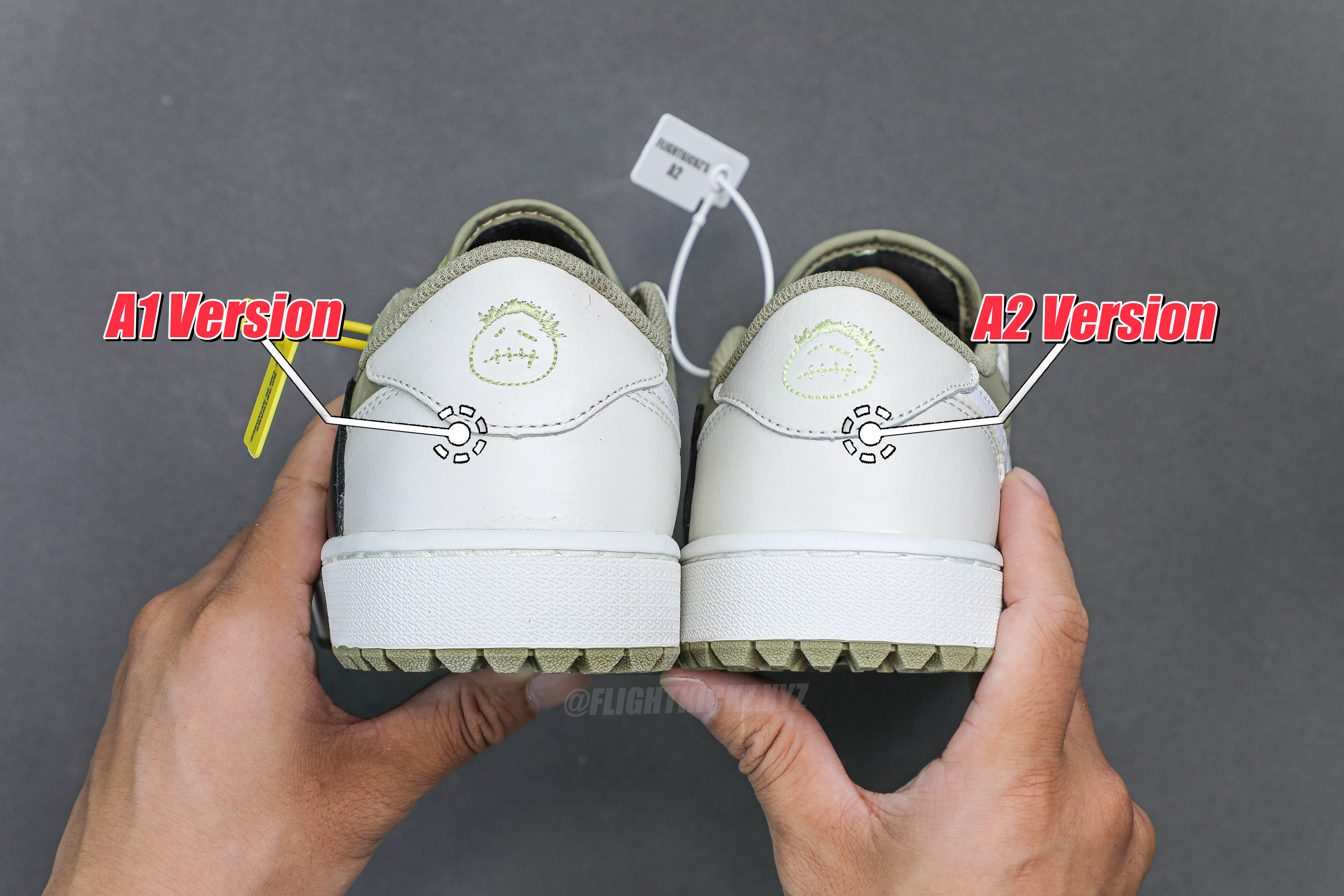 Travis Scott x Air Jordan 1 Low Golf Neutral Olive (A2 Batch)