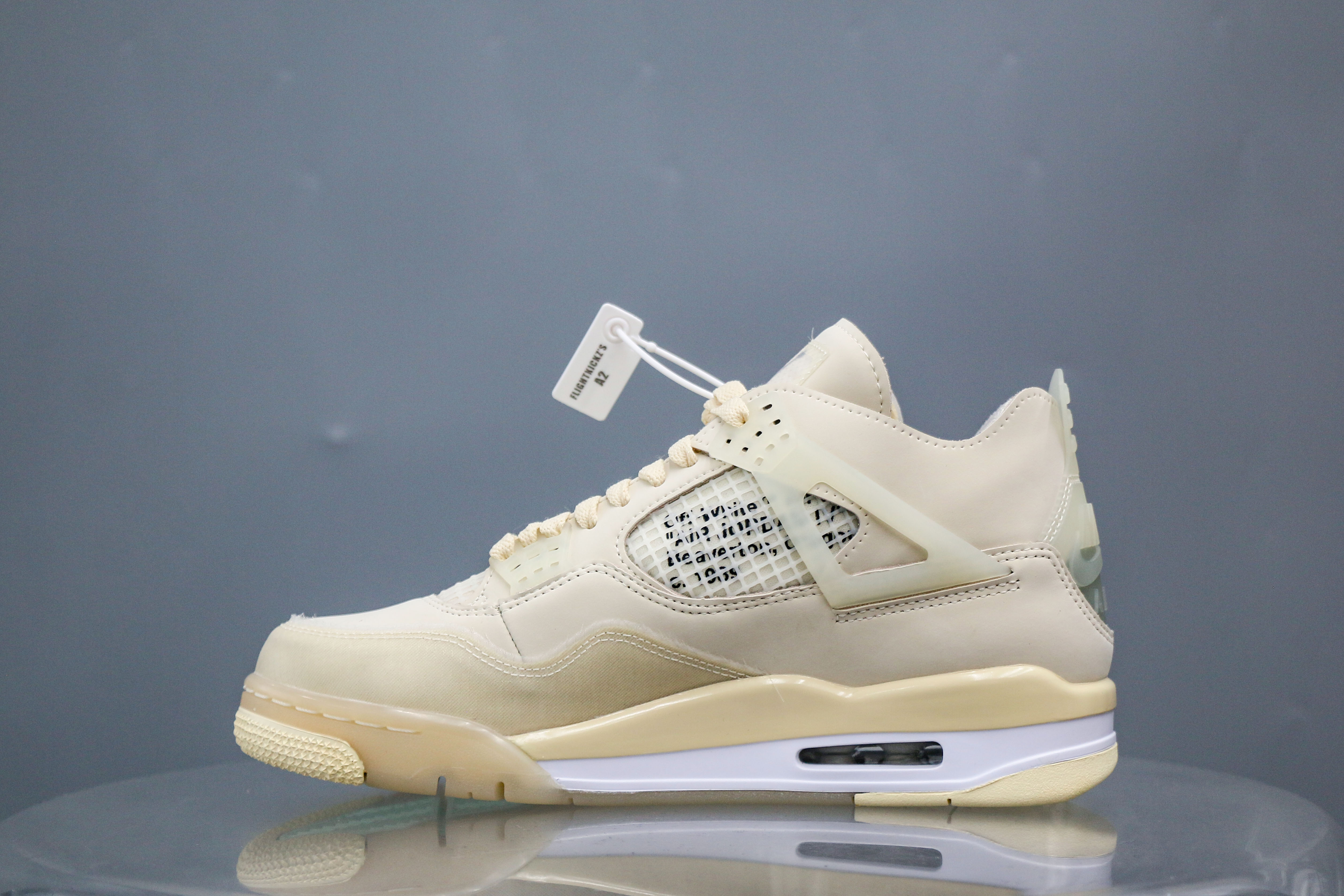 Off White x Air Jordan 4 Sail 2020 (A2 Batch)