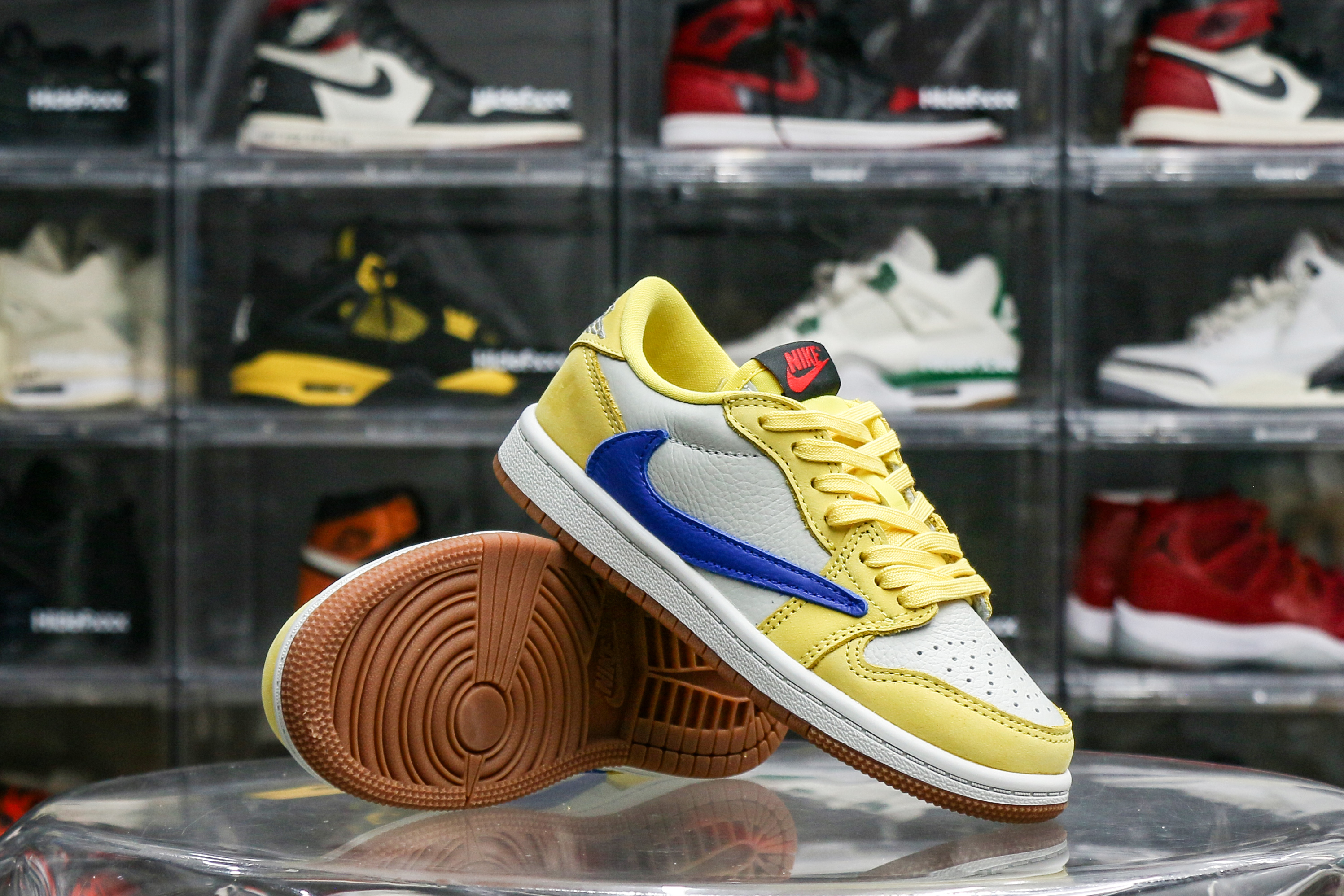 Travis Scott x Air Jordan 1 Retro Low OG SP “ElkinsCanary Yellow” Kid (LN5 A1)