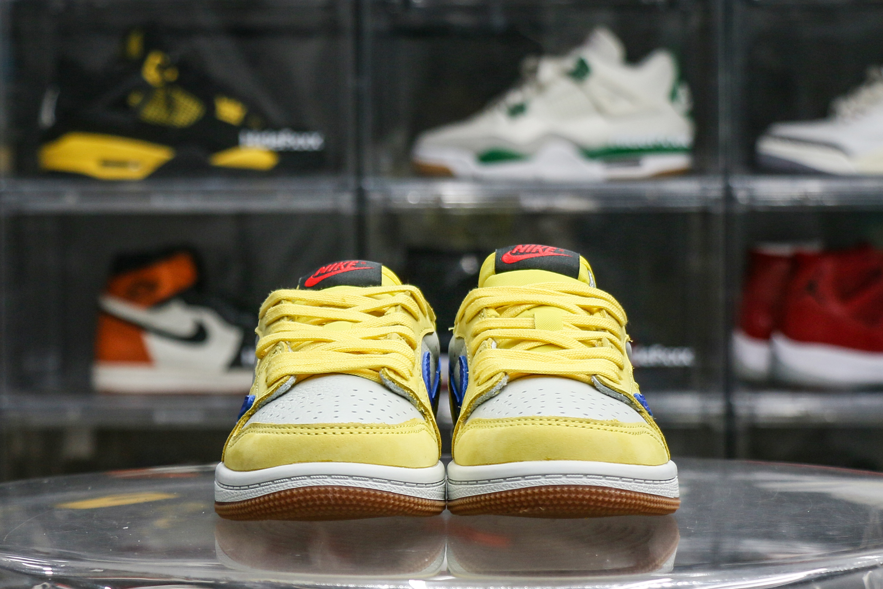 Travis Scott x Air Jordan 1 Retro Low OG SP “ElkinsCanary Yellow” Kid (LN5 A1)