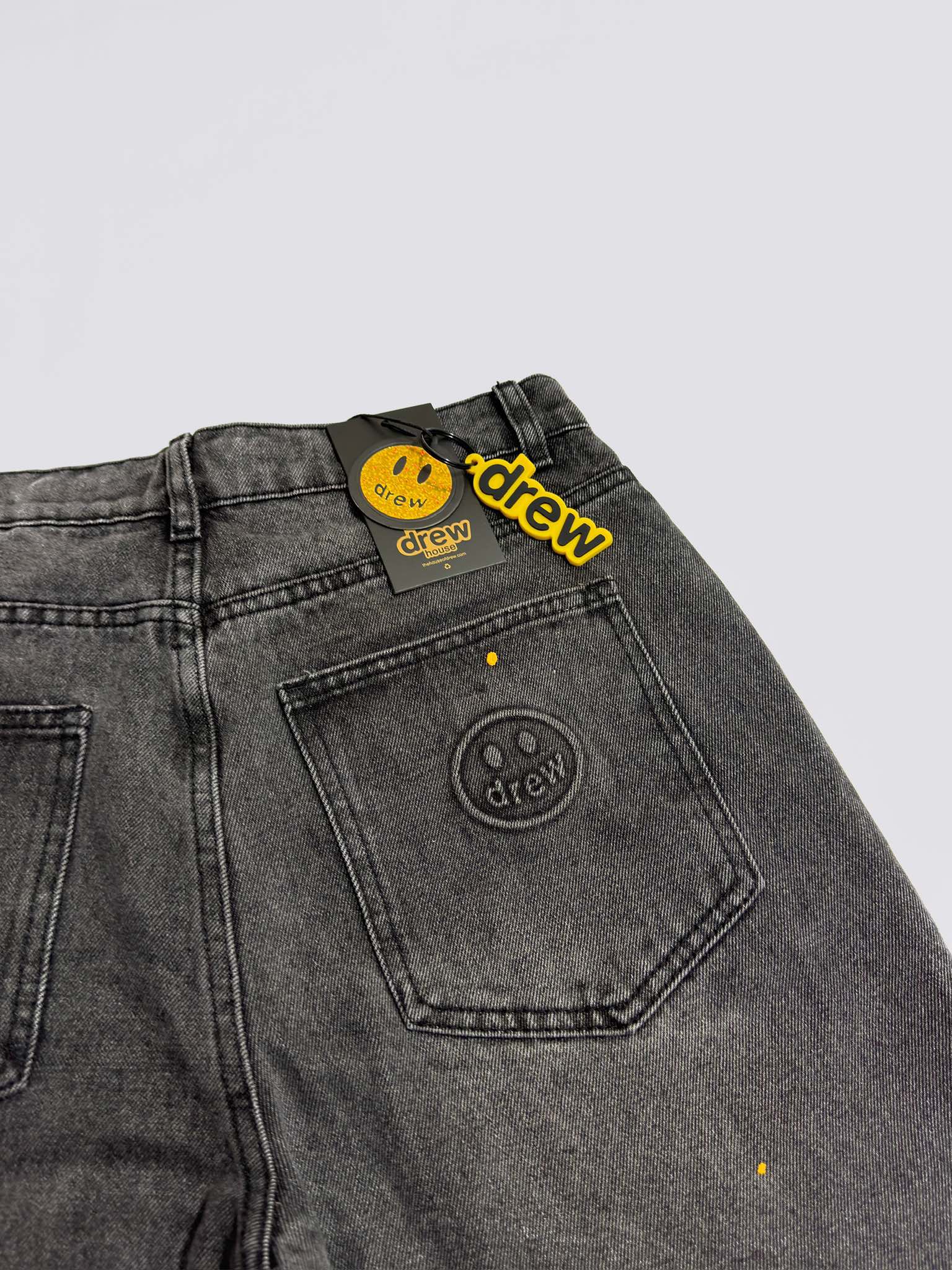 Drew House Broken Hole Washed Splash Ink Jeans