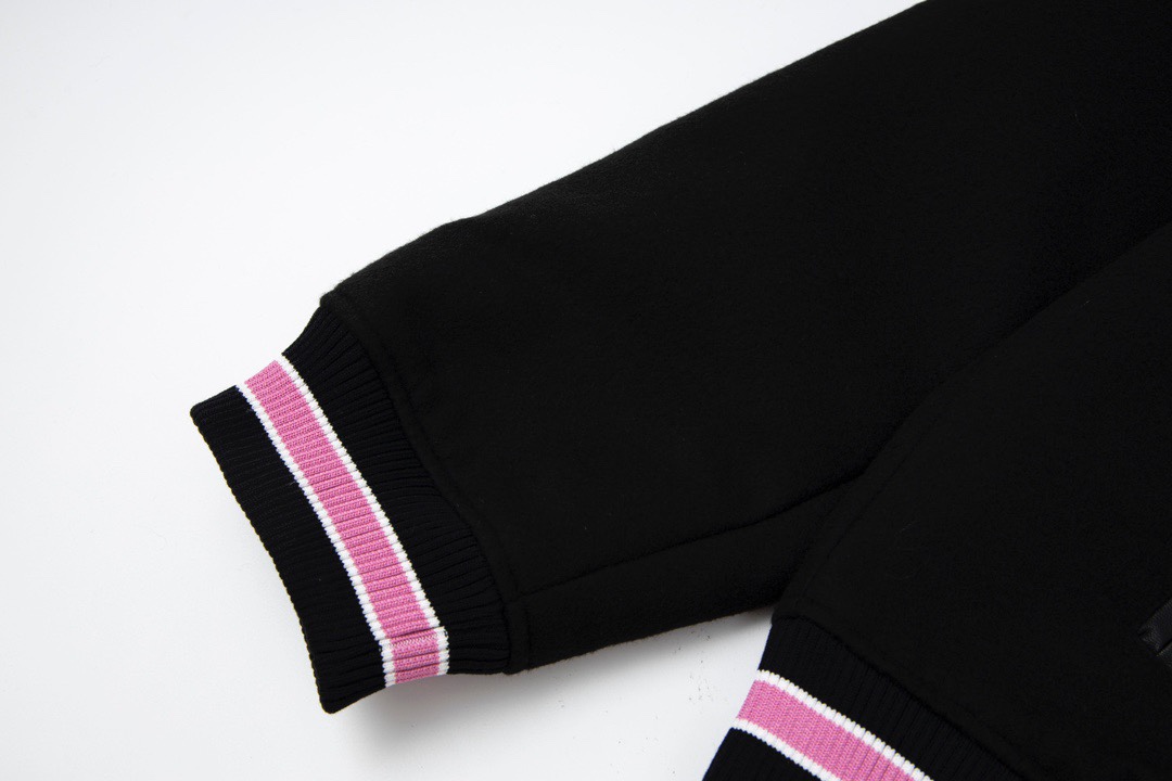 Stussy S Talk Melton Varsity Jacket