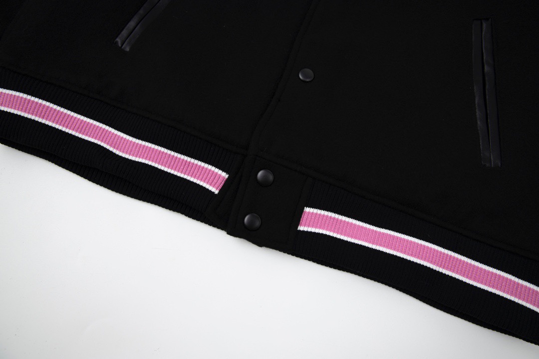 Stussy S Talk Melton Varsity Jacket