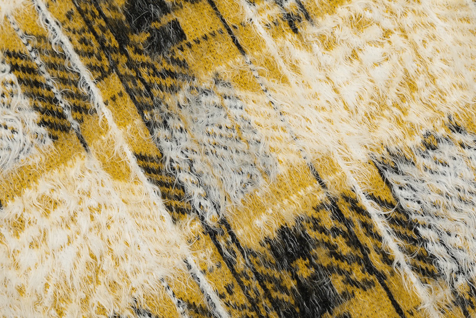 Stussy Hairy Plaid Cardigan Sweater