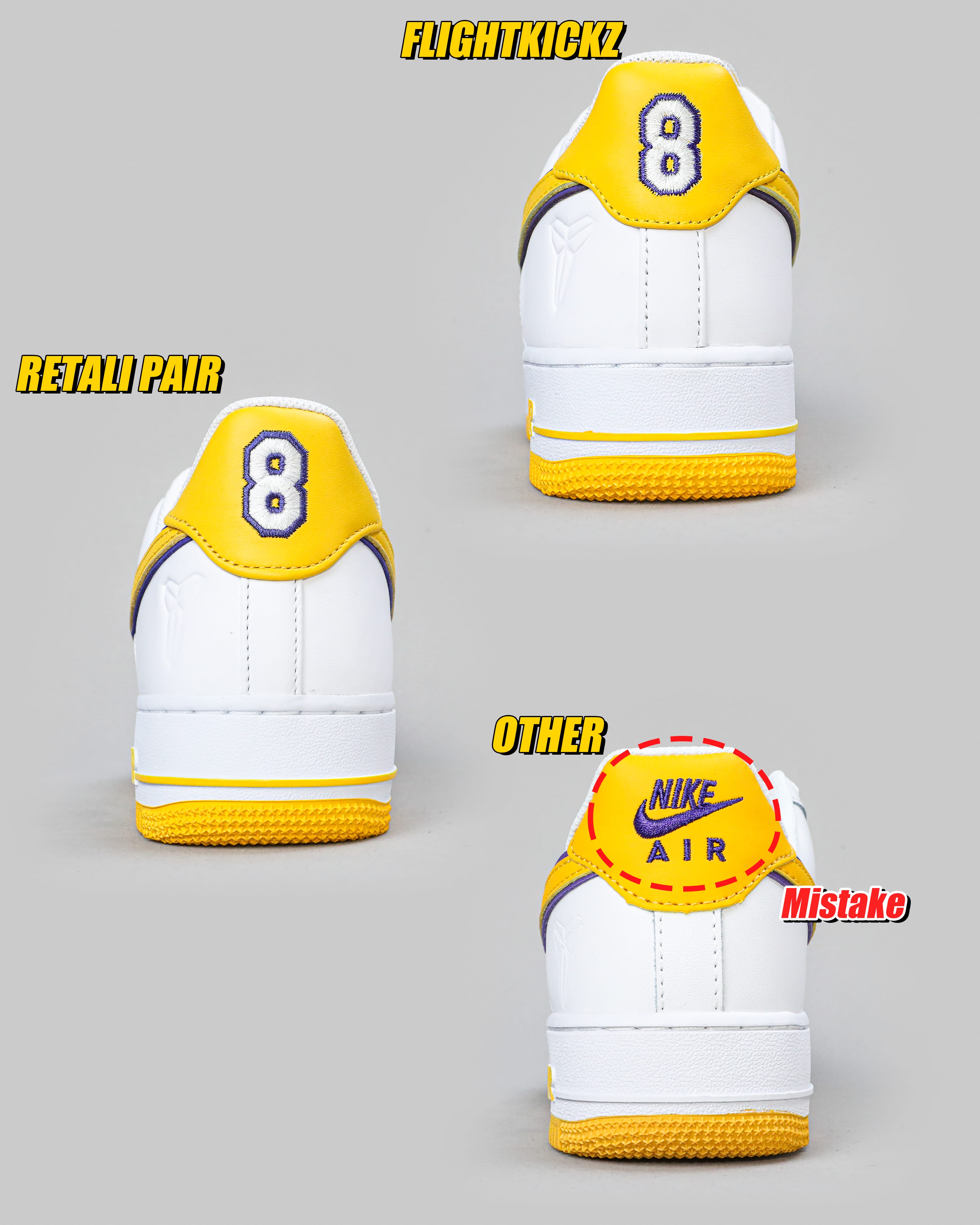 Nike Air Force 1 Low Retro QS Kobe Bryant Lakers Home(Ln5 A1)