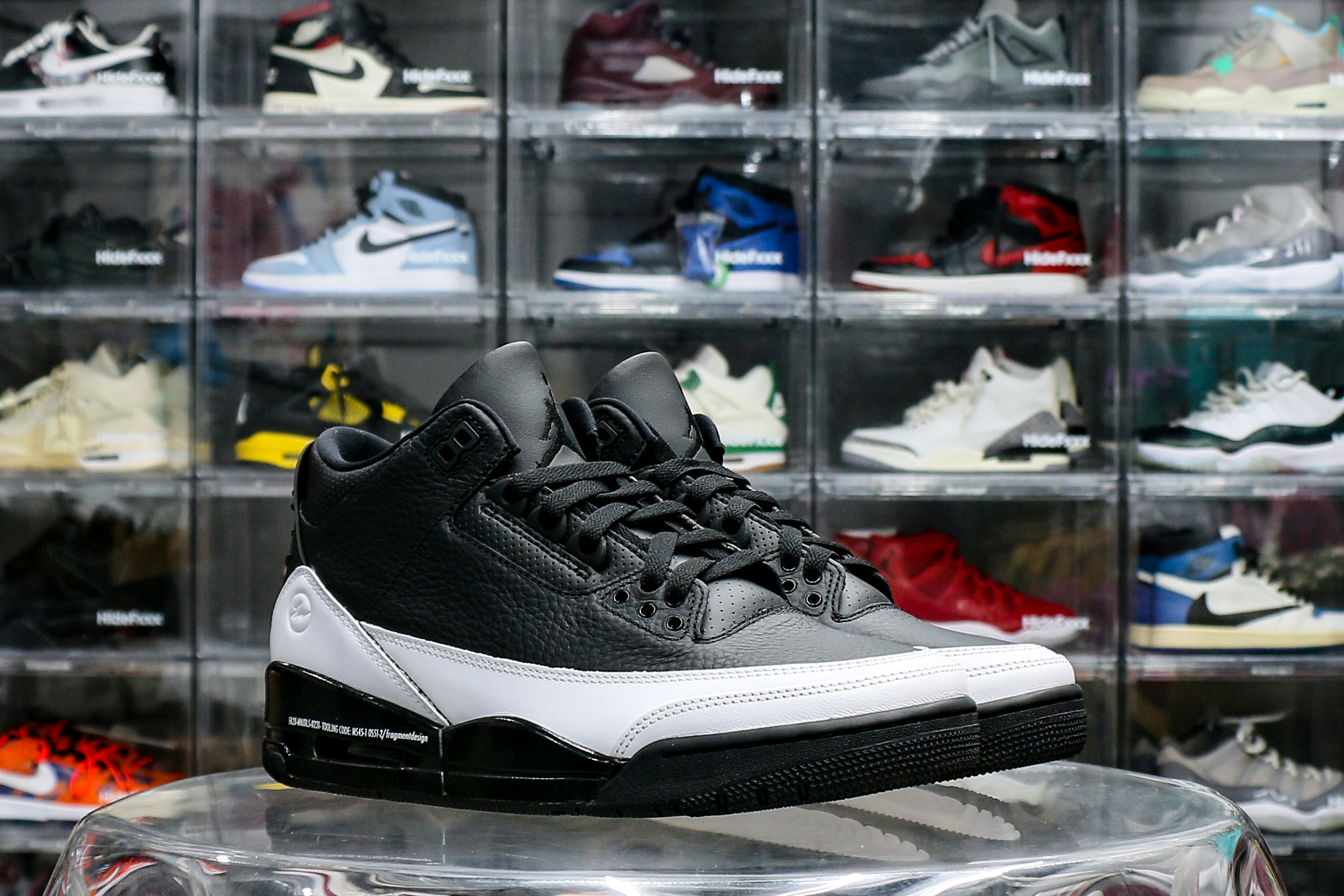 Fragment x x Air Jordan 3 Black Sample