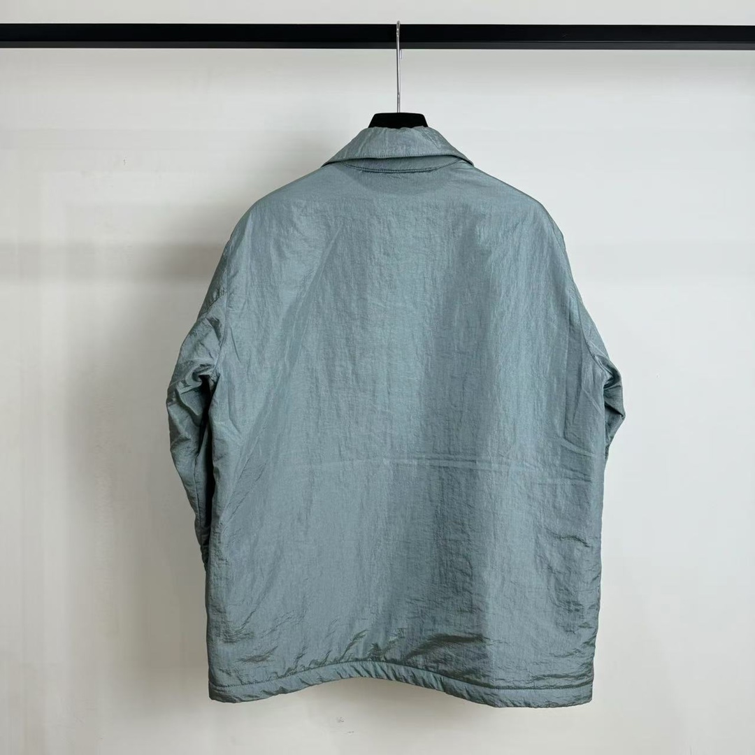 Stone 1sland Single-breasted cotton jacket