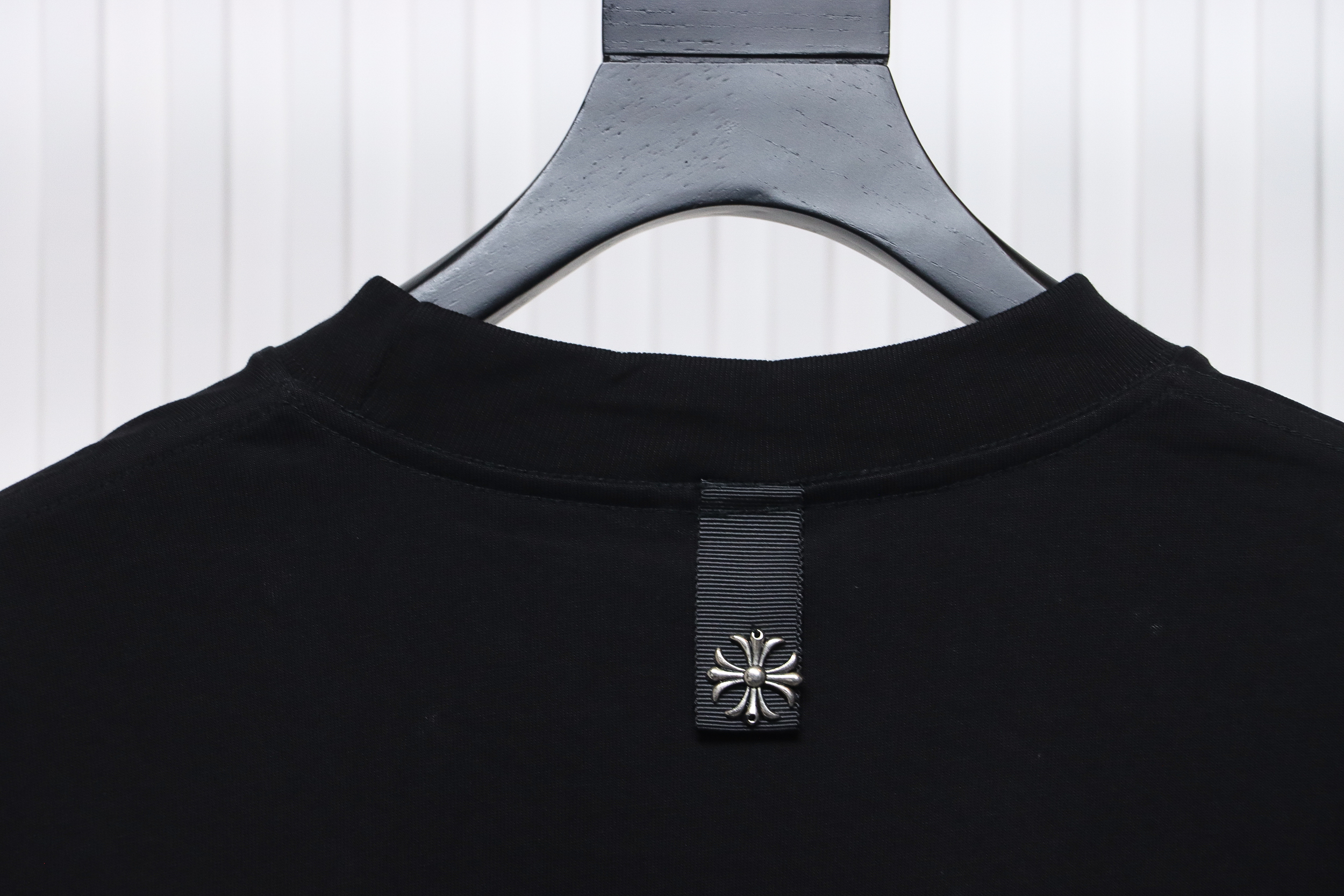 Chorme Heart Cross pendant Long Sleeve T-Shirt