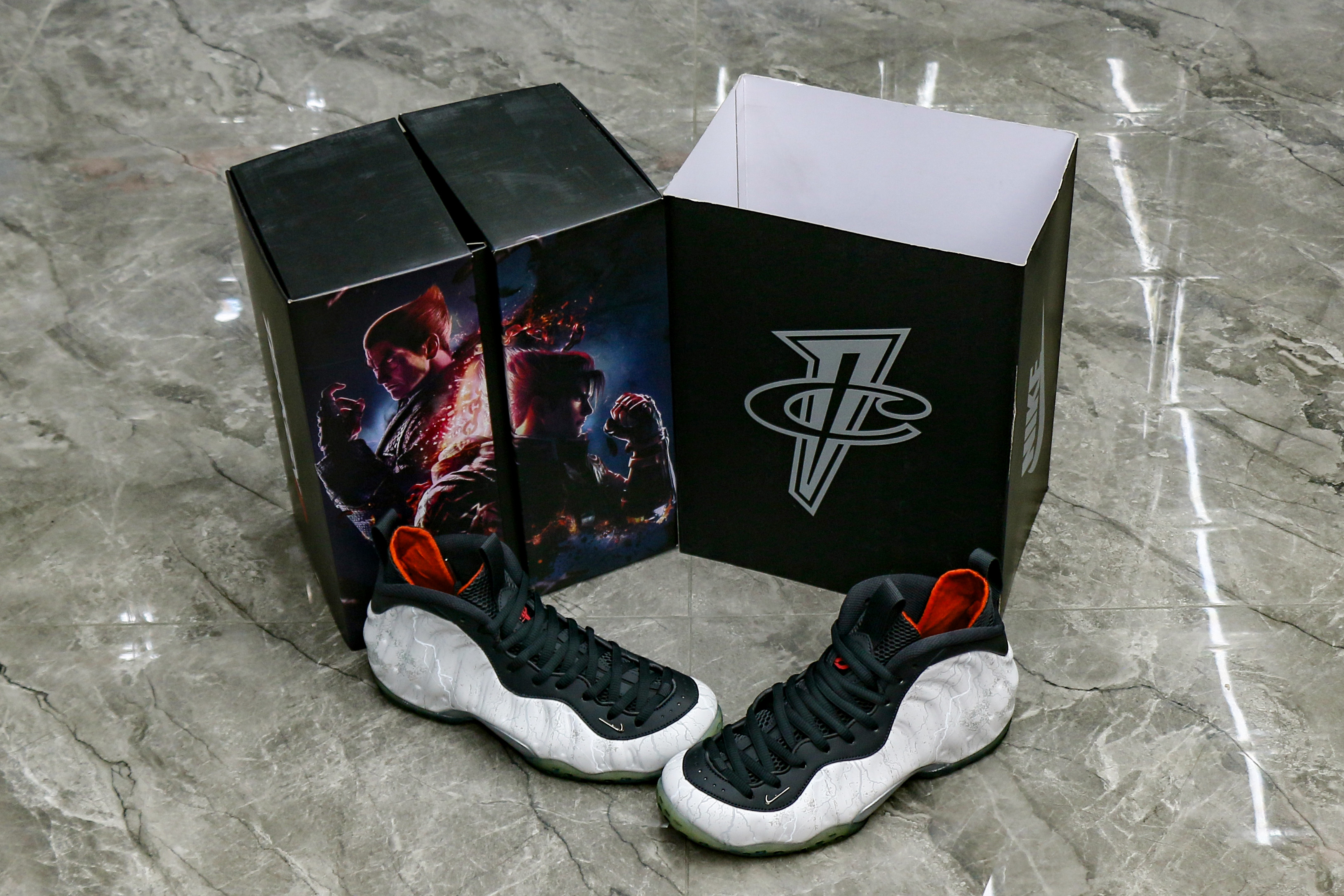 Tekken 8 X Air Foamposite One Premium Jin Kazama