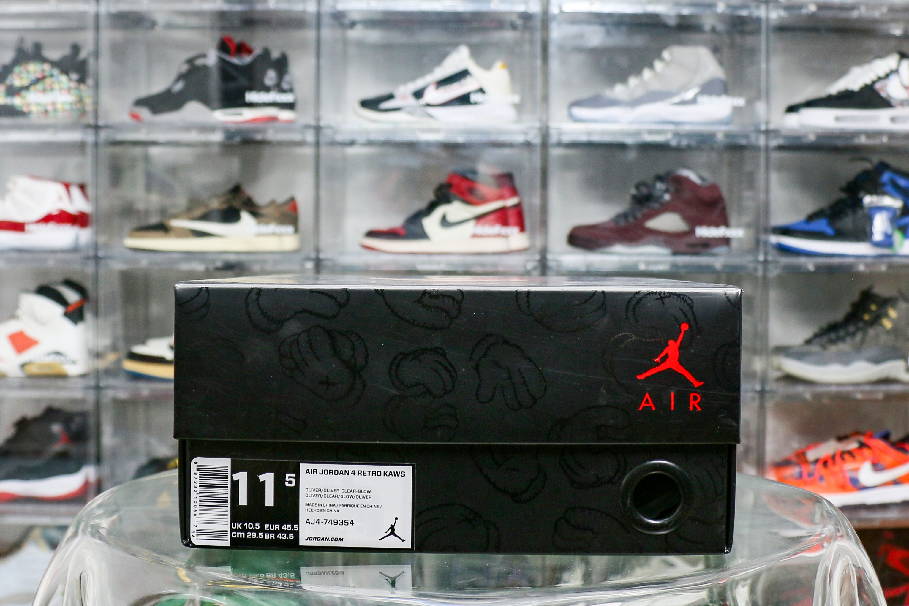 Kaws X Air Jordan 4 Retro Green Sample ( Ln5 A1 Batch)