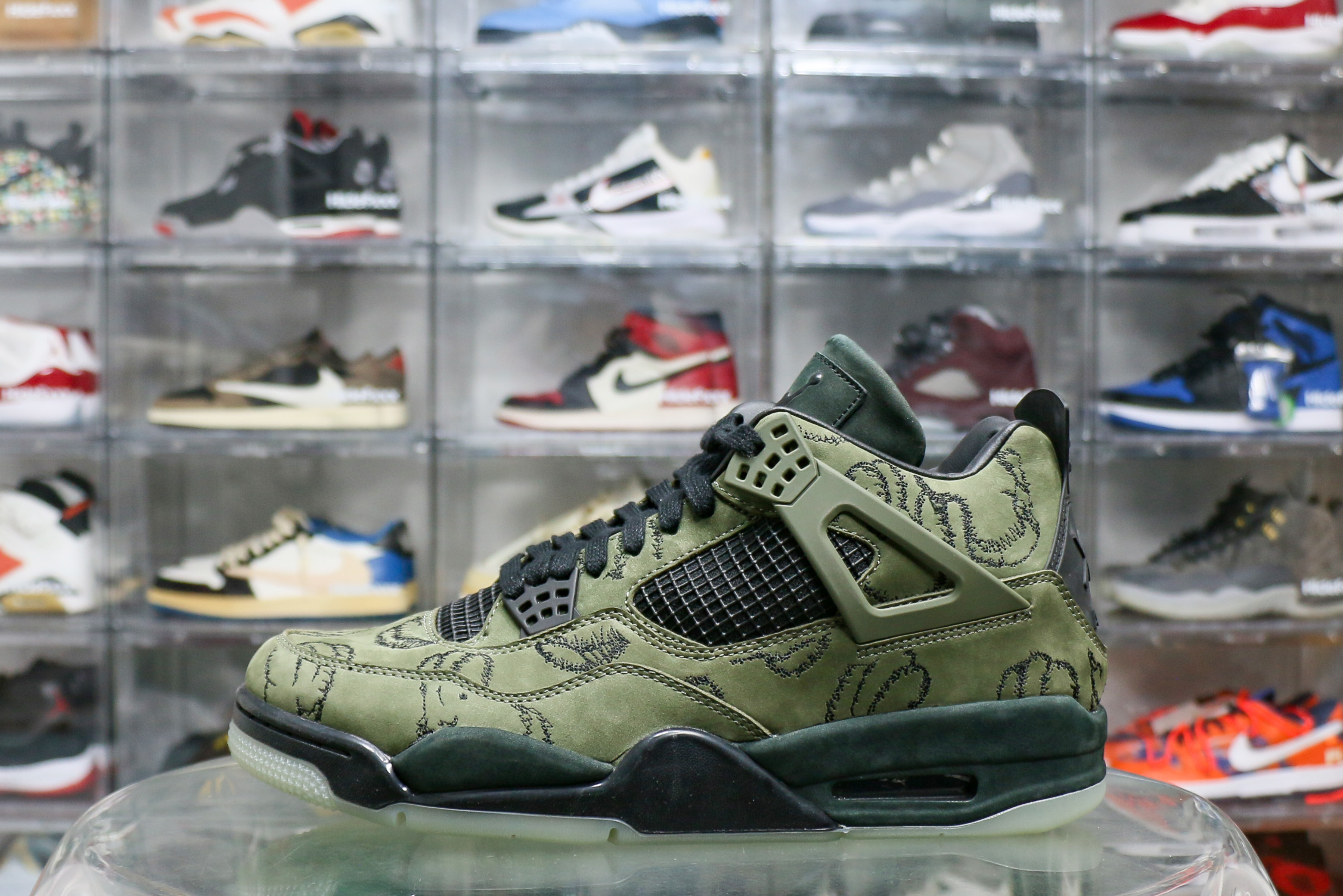 Kaws X Air Jordan 4 Retro Green Sample ( Ln5 A1 Batch)