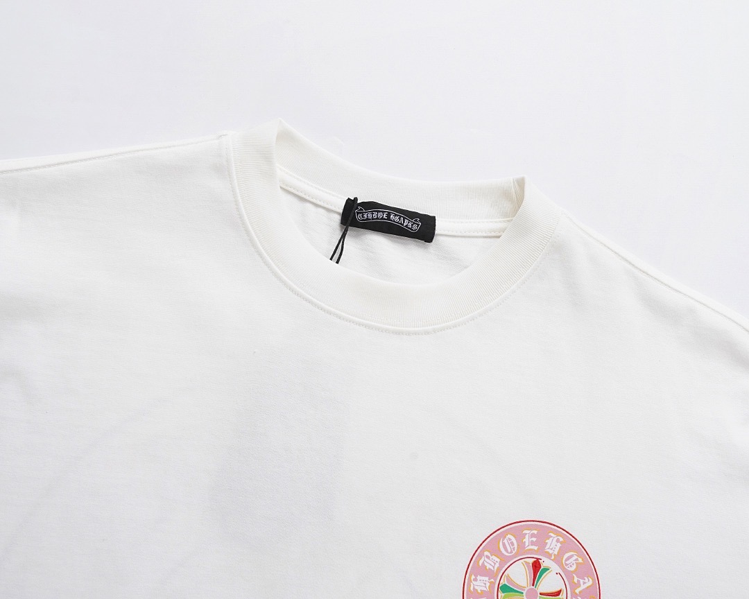 Ch*0me He**ts t-shirt 2025 appliqué heavy embroidery tee