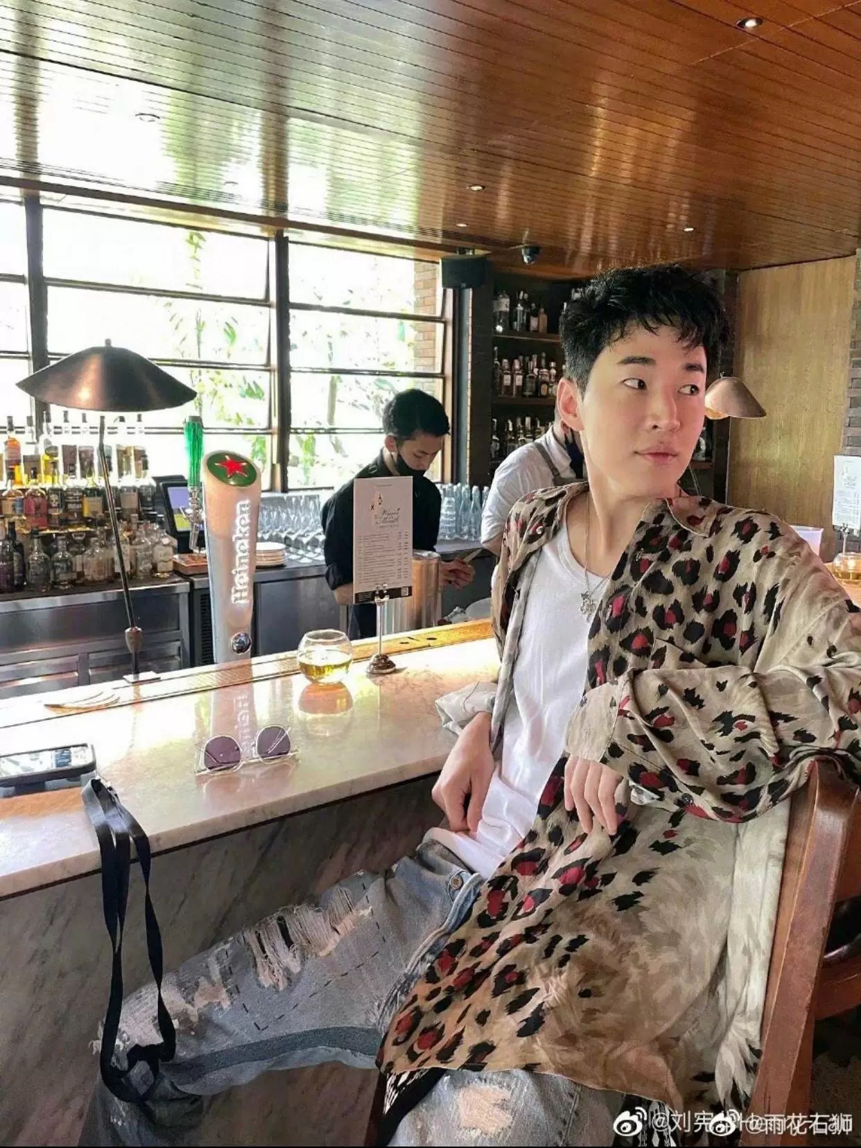 GALLERY.DEPT Distressed Patchwork Flared Jeans