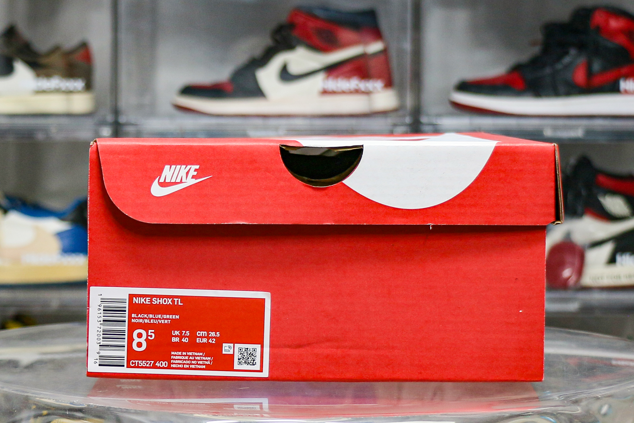 Nike Shox TL Mini Swoosh Obsidian Black Volt